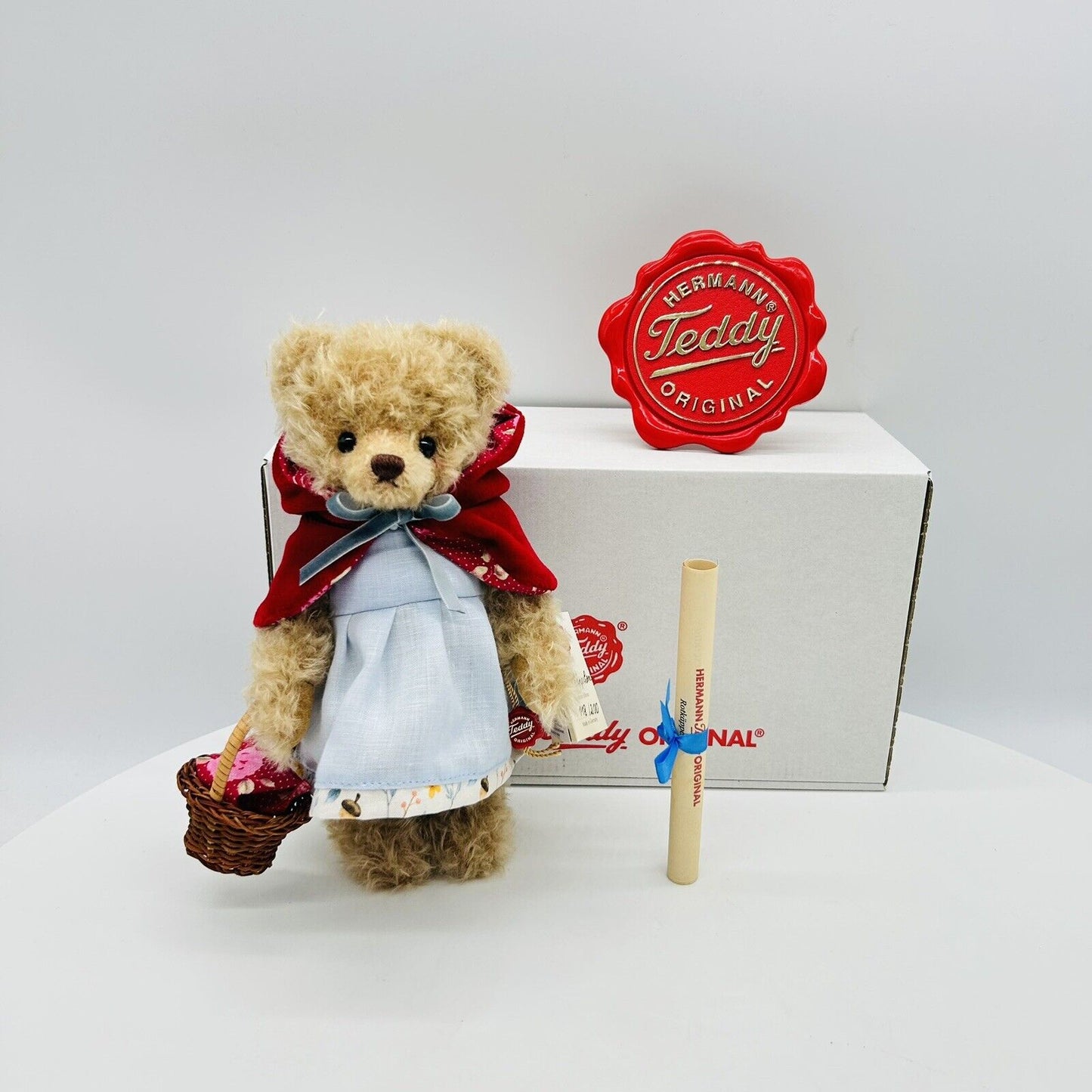 Hermann Teddy 118558 Teddybär Rotkäppchen limitiert 200 25 cm Mohair