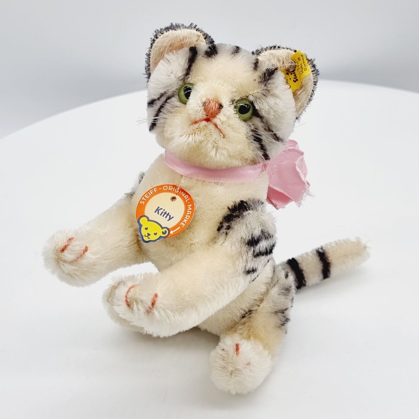 Steiff 5317,00 Kitty Katze 17 cm 1959 - 1967 mit Brustschild Mohairplüsch