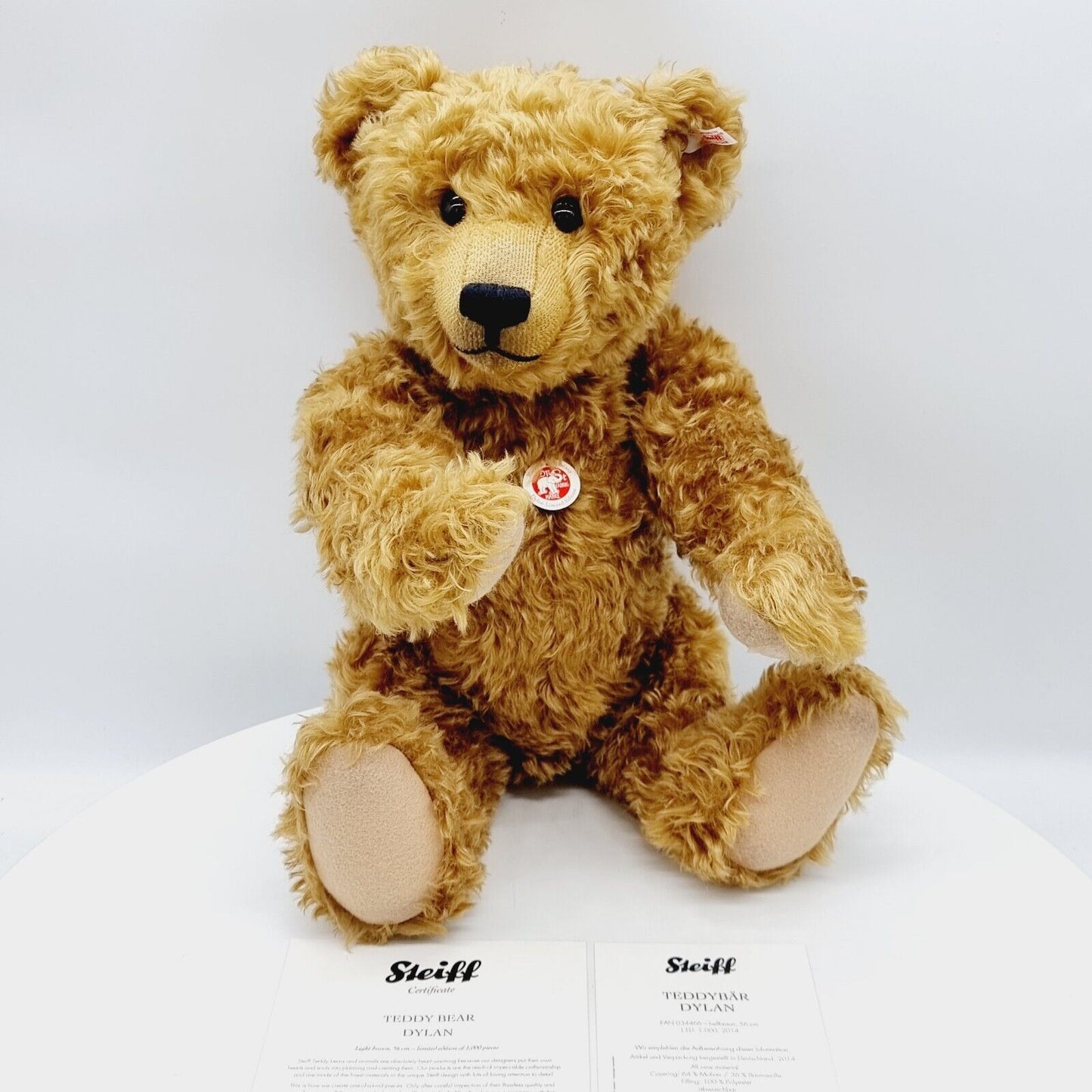 Steiff 034466 Teddybär Dylan limitiert 1000 aus 2014 56 cm Mohair