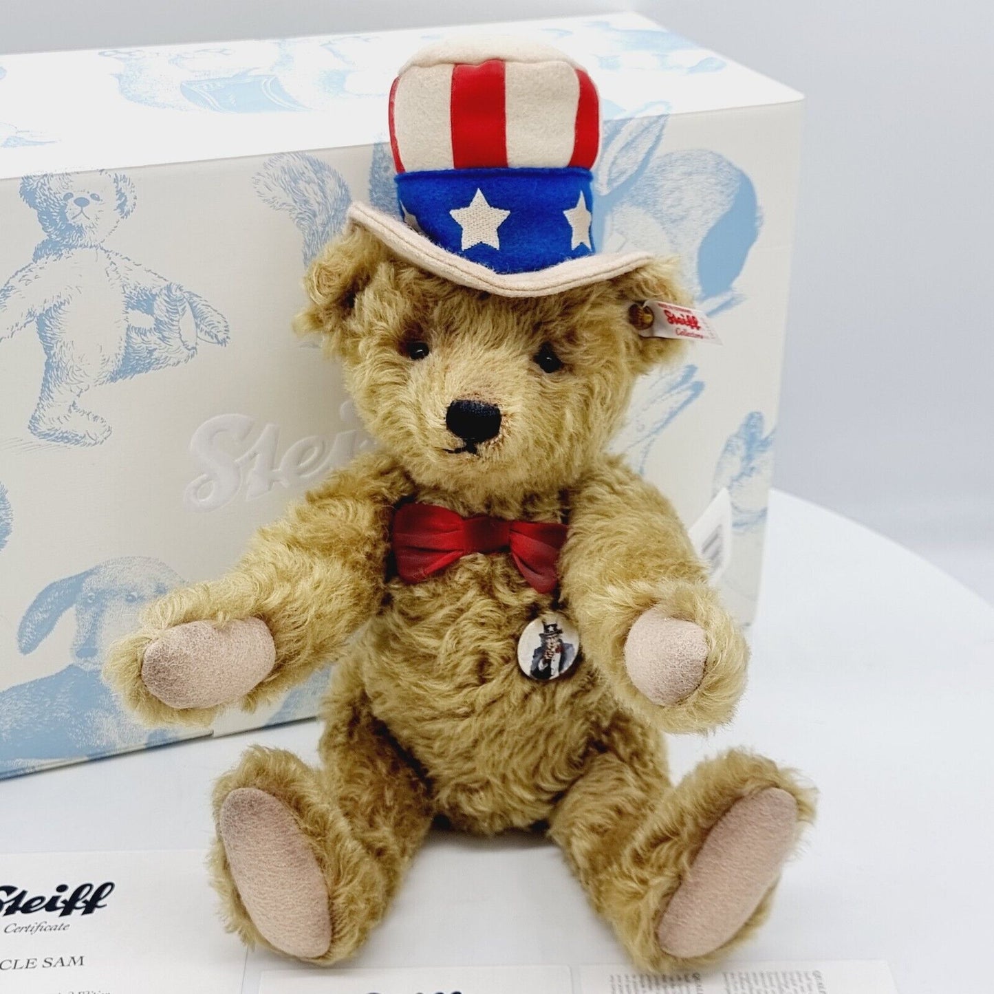 Steiff 683107 Teddybär Uncle Sam limitiert 2000 aus 2016 North America 31 cm