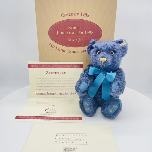 Steiff Teddybär Kober Jubiläumsbär 658013 limitiert 1500 aus 1998 30cm