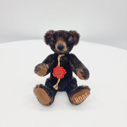 Hermann Teddy Original Jahresbär 2008 mit Schleife 13 cm Mohair