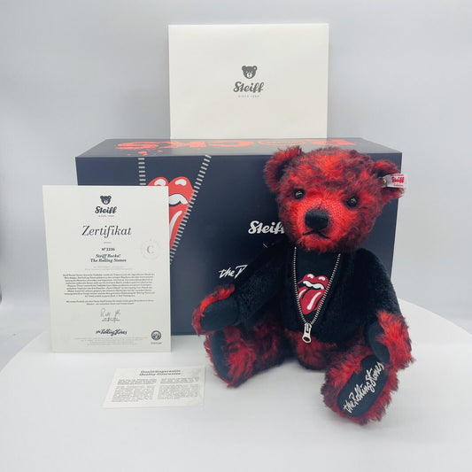 Steiff Teddybär Rocks! The Rolling Stones 355967 limitiert 3000 aus 2023 35cm