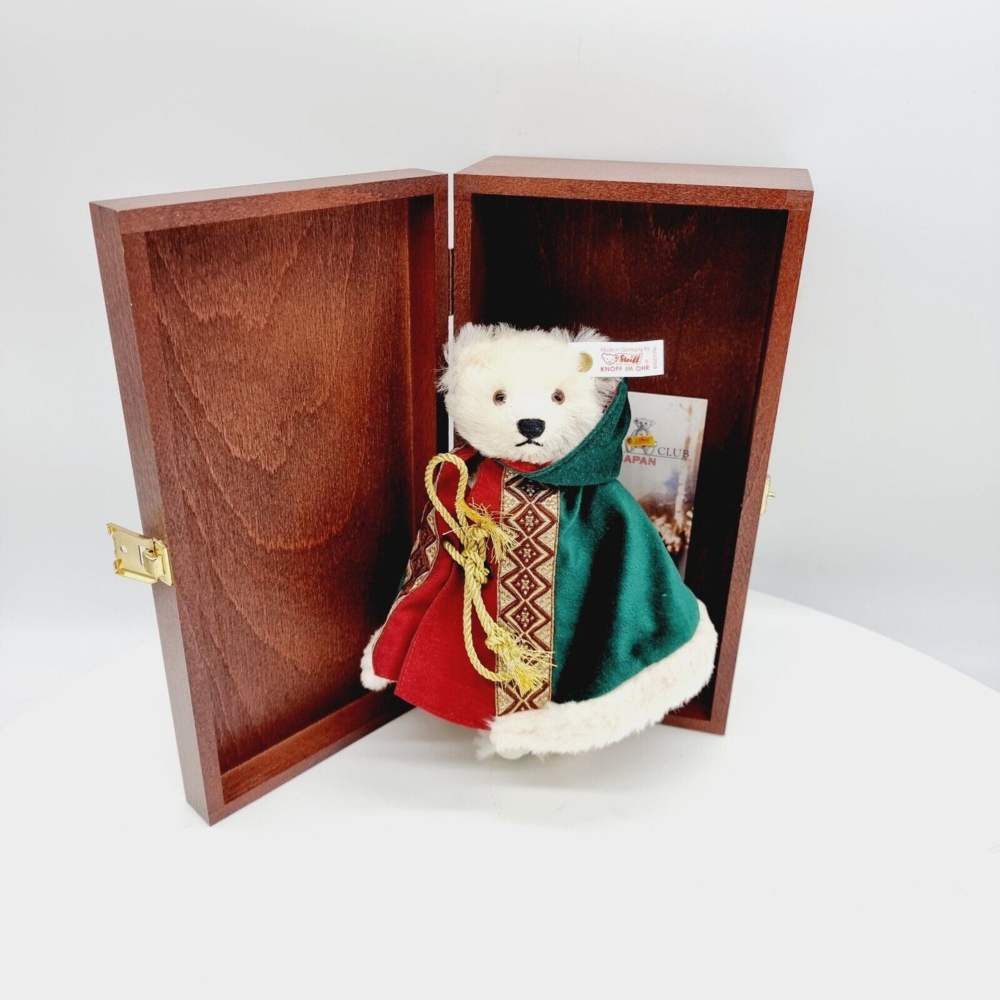 Steiff 652776 Little Santa 1998 Japan Exklusive Christmas Teddybär