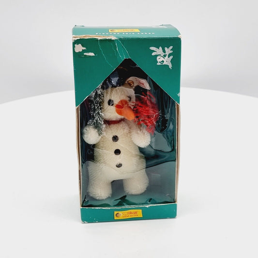 Steiff 670428 Weihnachtsbaum Schneemann weiß 12 cm limitiert 5000 Jahr 1999