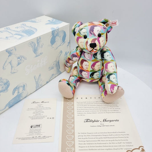 Steiff 037191 Teddybär Margarete Pop-Art 30 cm limitierte Auflage von 2007 Stück