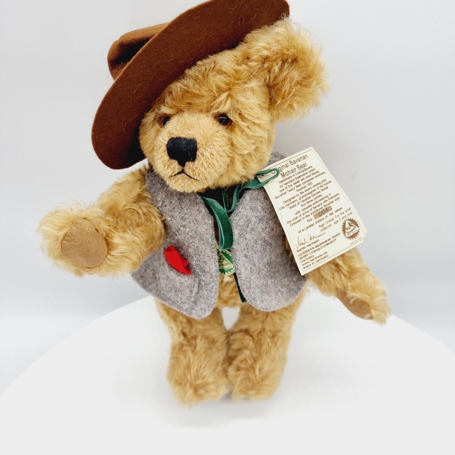 Nr. 1 -Hermann Original Bavarian Mohair Bear Munich Teddybär München limitiert