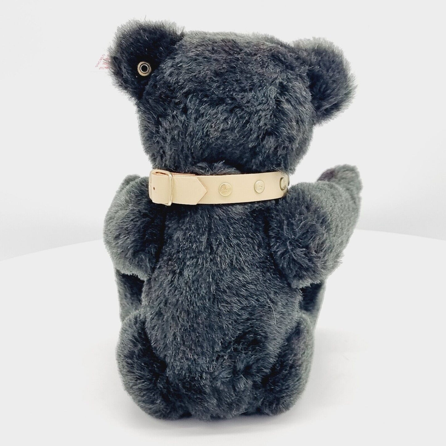 Steiff 038365 Teddybär grün mit Halsband limitiert 2008 32 cm Mohair