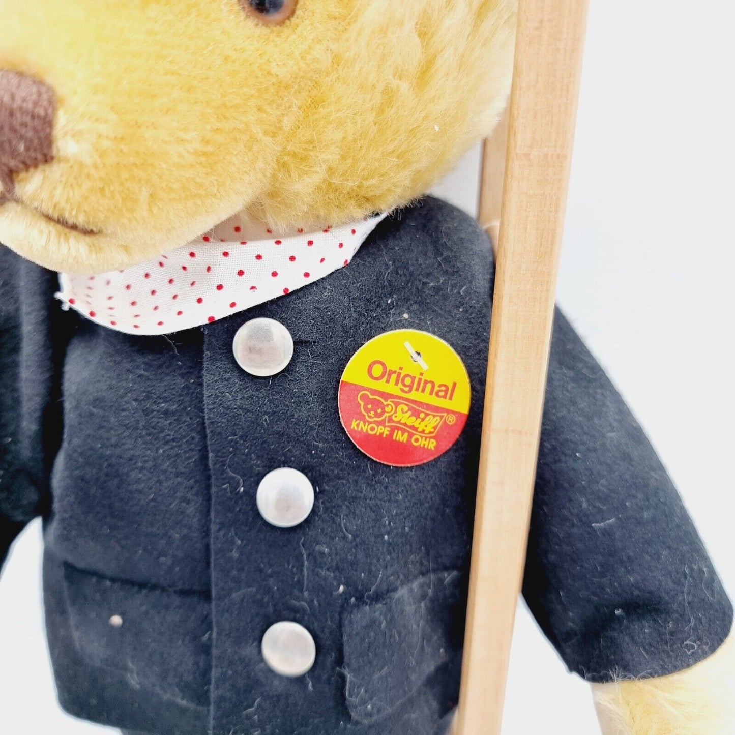 Steiff 028540 Kaminfeger Teddybär Classic Edition mit Brustschild und Leiter