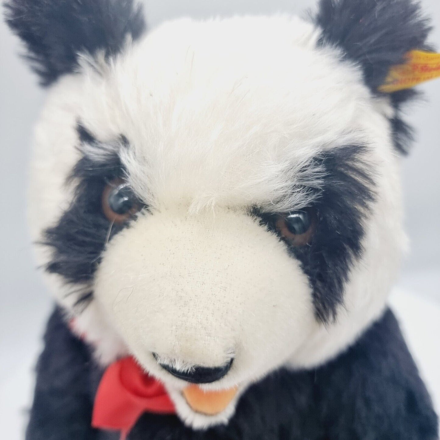 Steiff 408311 Panda Bär 34 cm mit Stimme Replica 1938 mit Etikett