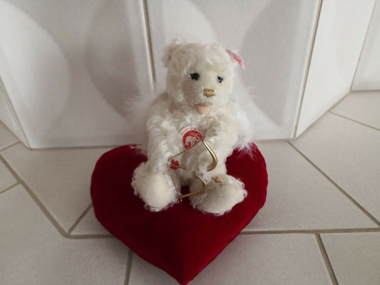 Steiff Teddybär Amor auf Kissen 672187 limitierte Auflage