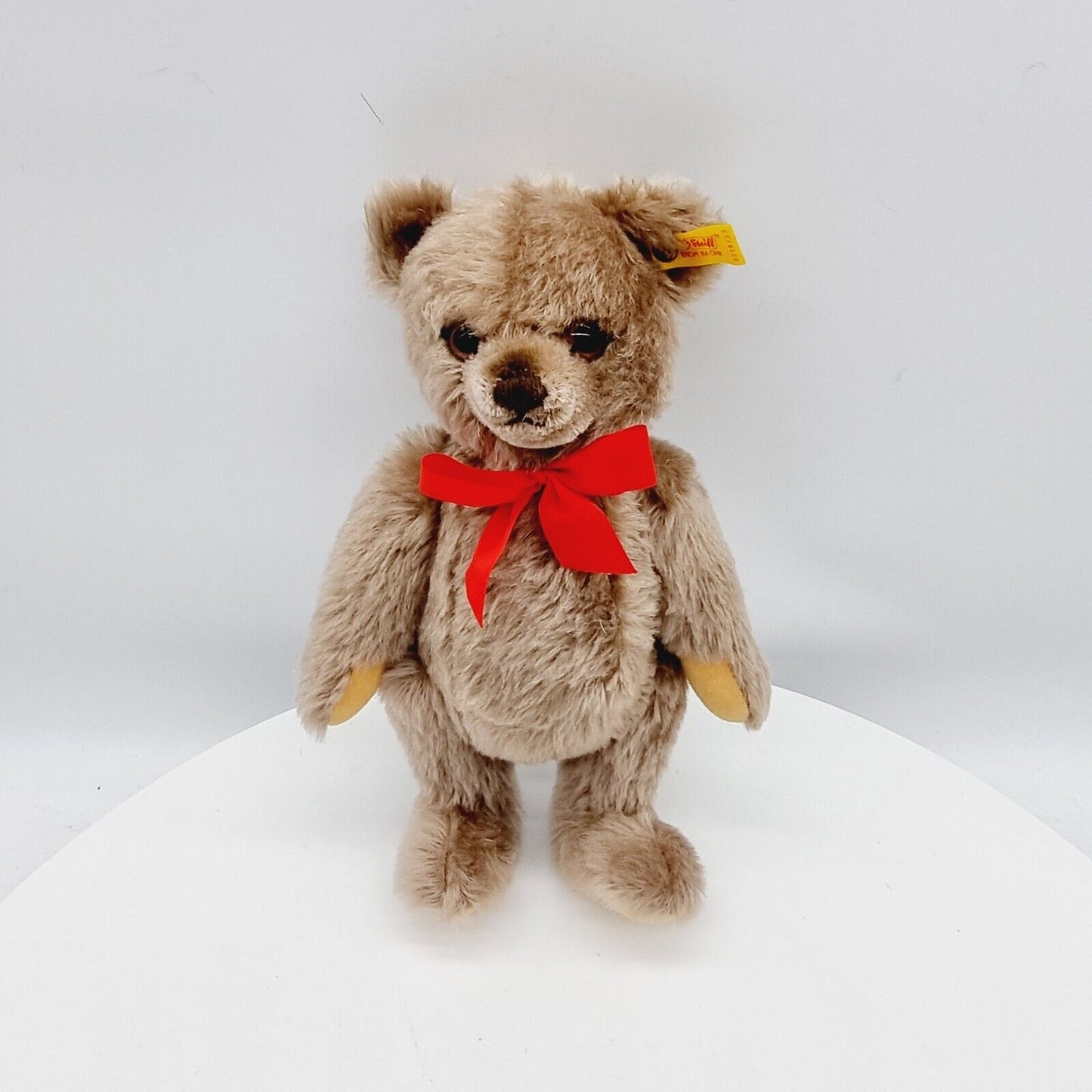 Steiff Teddybär 0228/33  33 cm grau mit roter Schleife