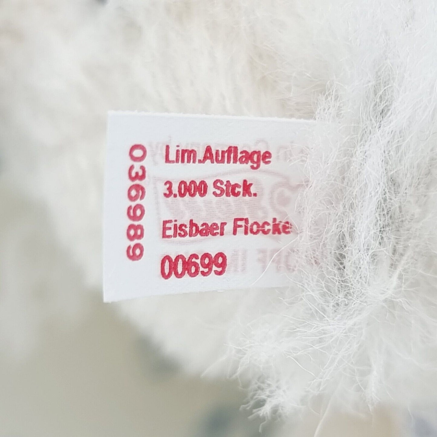 Steiff 036989 Masterpiece Eisbär Flocke limitiert 3000 Alpaca 30 cm