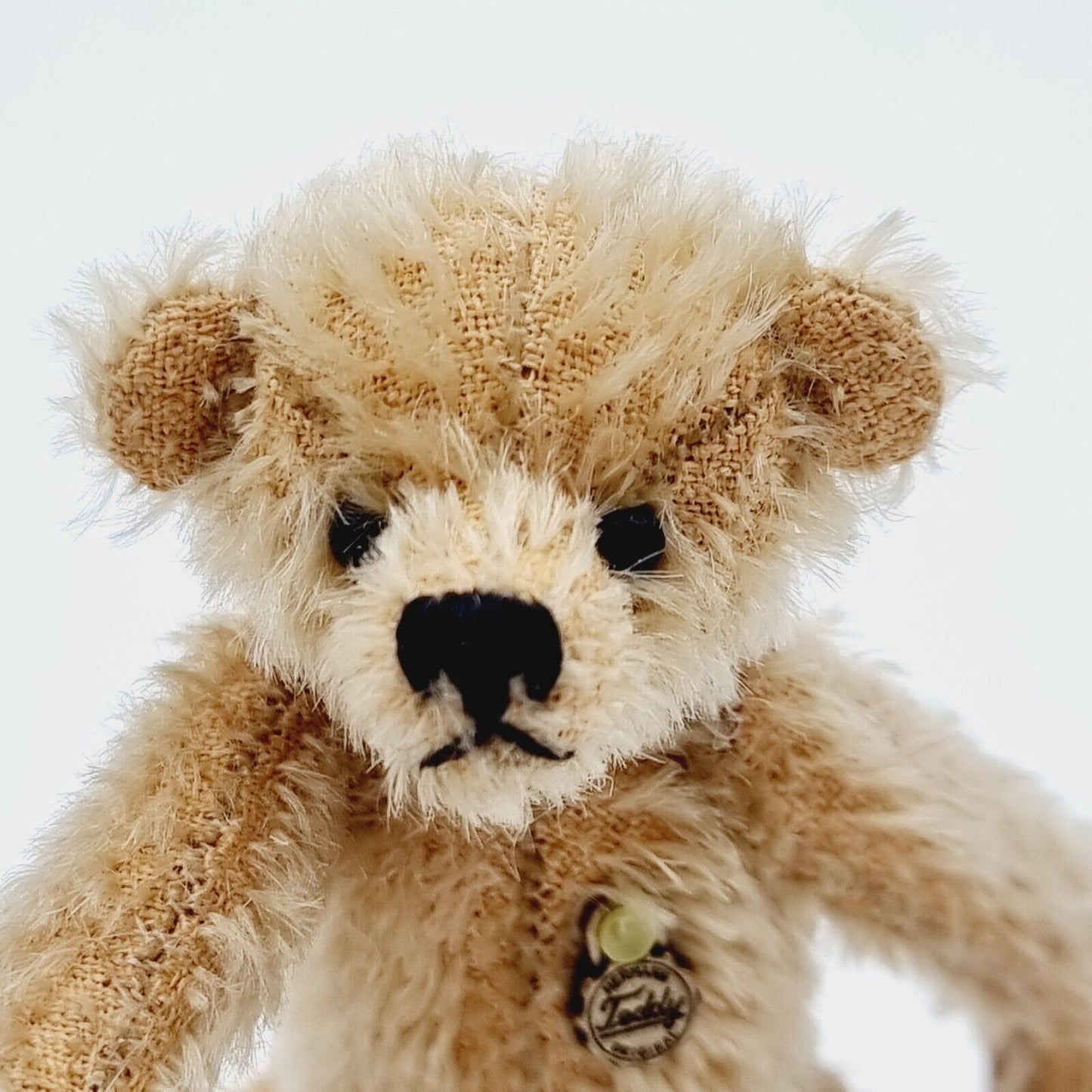 Hermann Teddybär Miniatur beige 11 cm Mohair