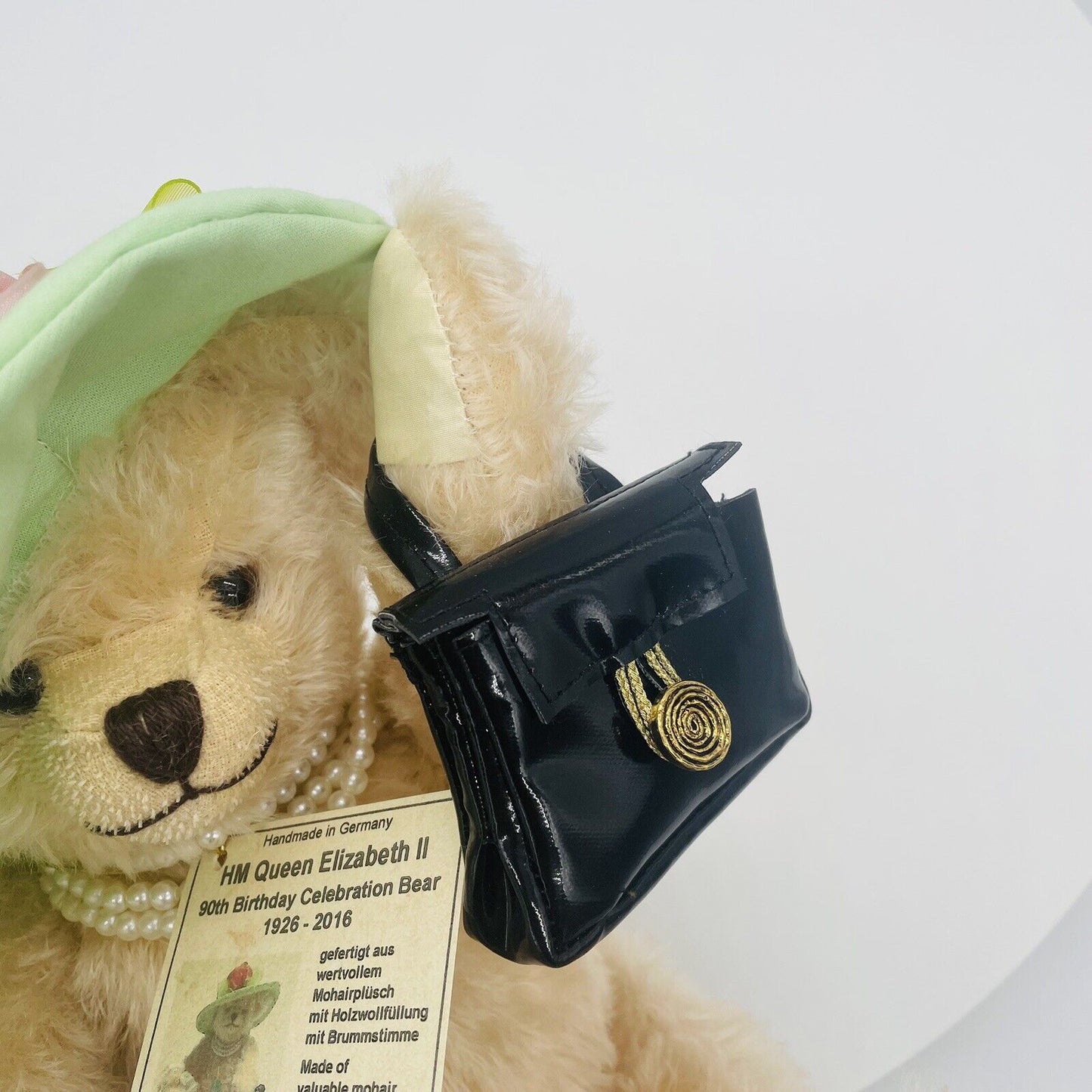 Hermann Coburg Teddybär Queen Elizabeth II 90. Geburtstag 35cm Mohair