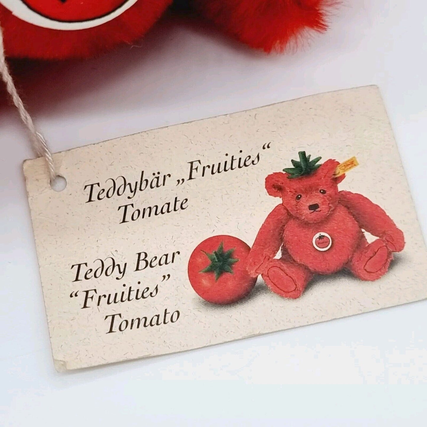 Steiff 028083 Fruities Teddybär Tomate 17 cm Früchtchen Tomato rot mit Etikett