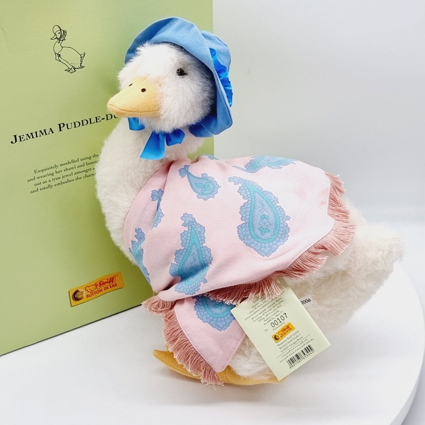 Steiff 653445 Beatrix Potter Jemima Puddle Duck limitiert 1500 38 cm