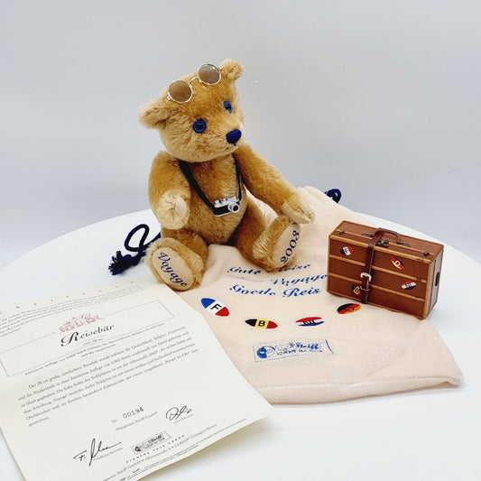 Steiff Reisebär 661075 exklusiv für Deutschland limitiert 28 cm OVP Zertifikat