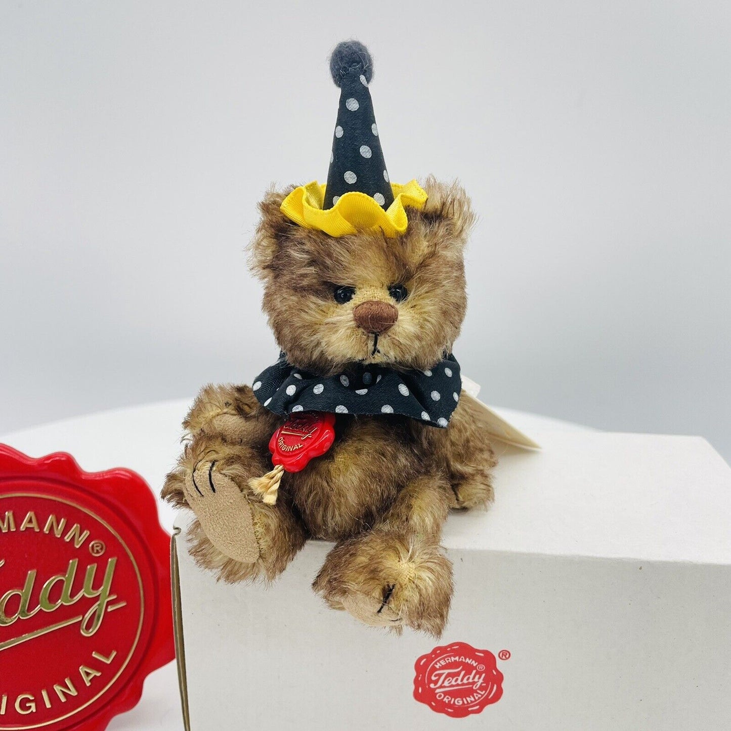 Hermann Teddy Miniatur Teddybär Clown limitiert 500