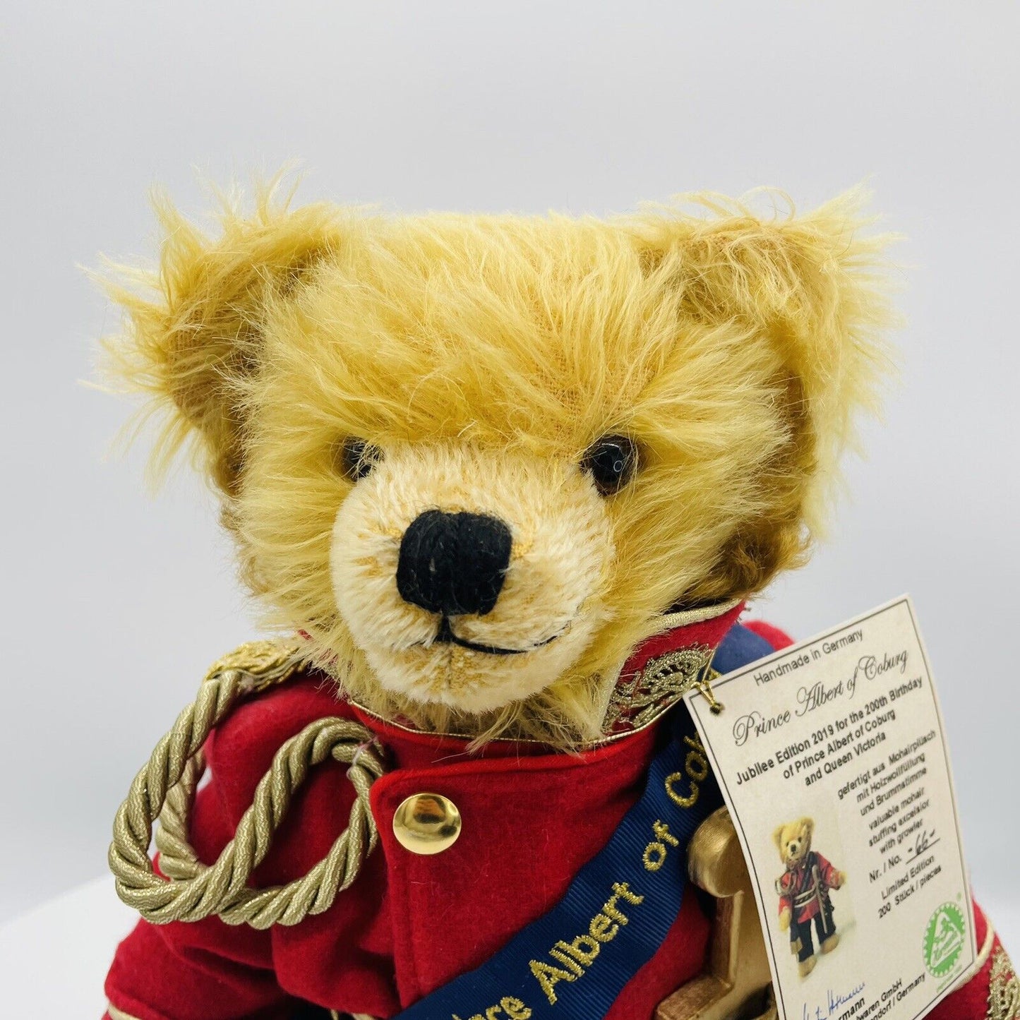 Hermann Coburg Teddybär Prinz Albert von Coburg limitiert 200 aus 2019 Mohair