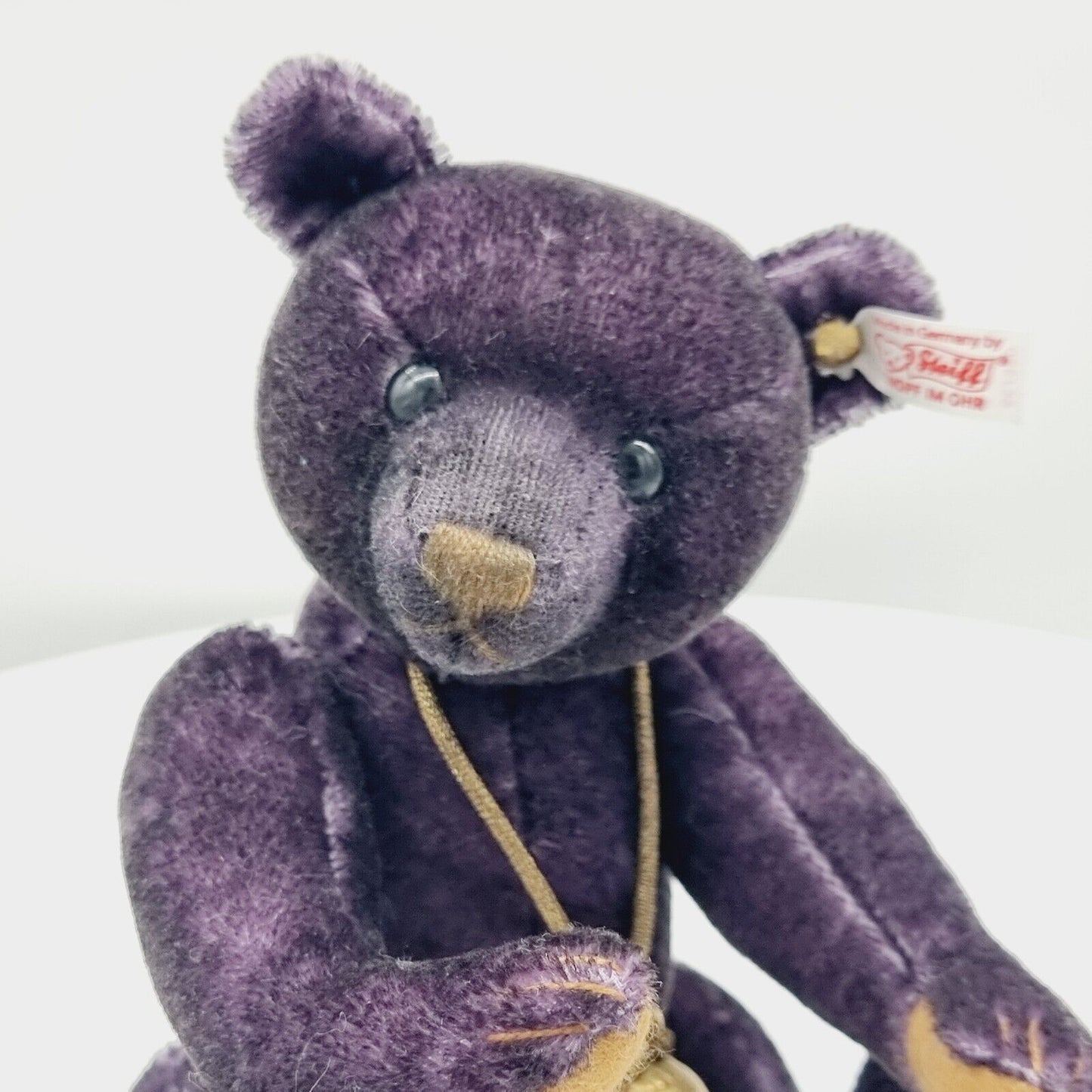 Steiff 035739 Teddybär Monty limitiert 1500 aus 2012 28 cm Mohair aubergine