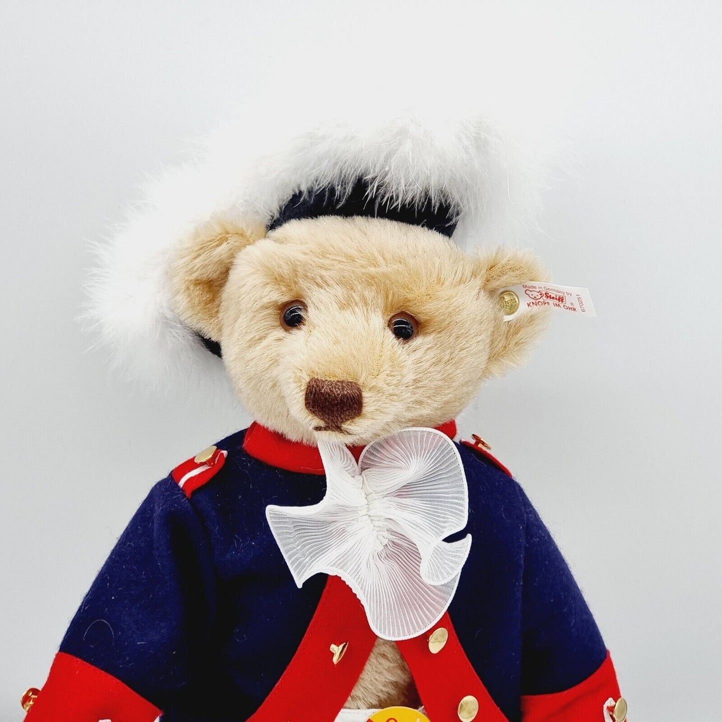 Steiff 670251 Teddybär Stadtsoldat limitiert 2000 aus 1998 35 cm Mohair