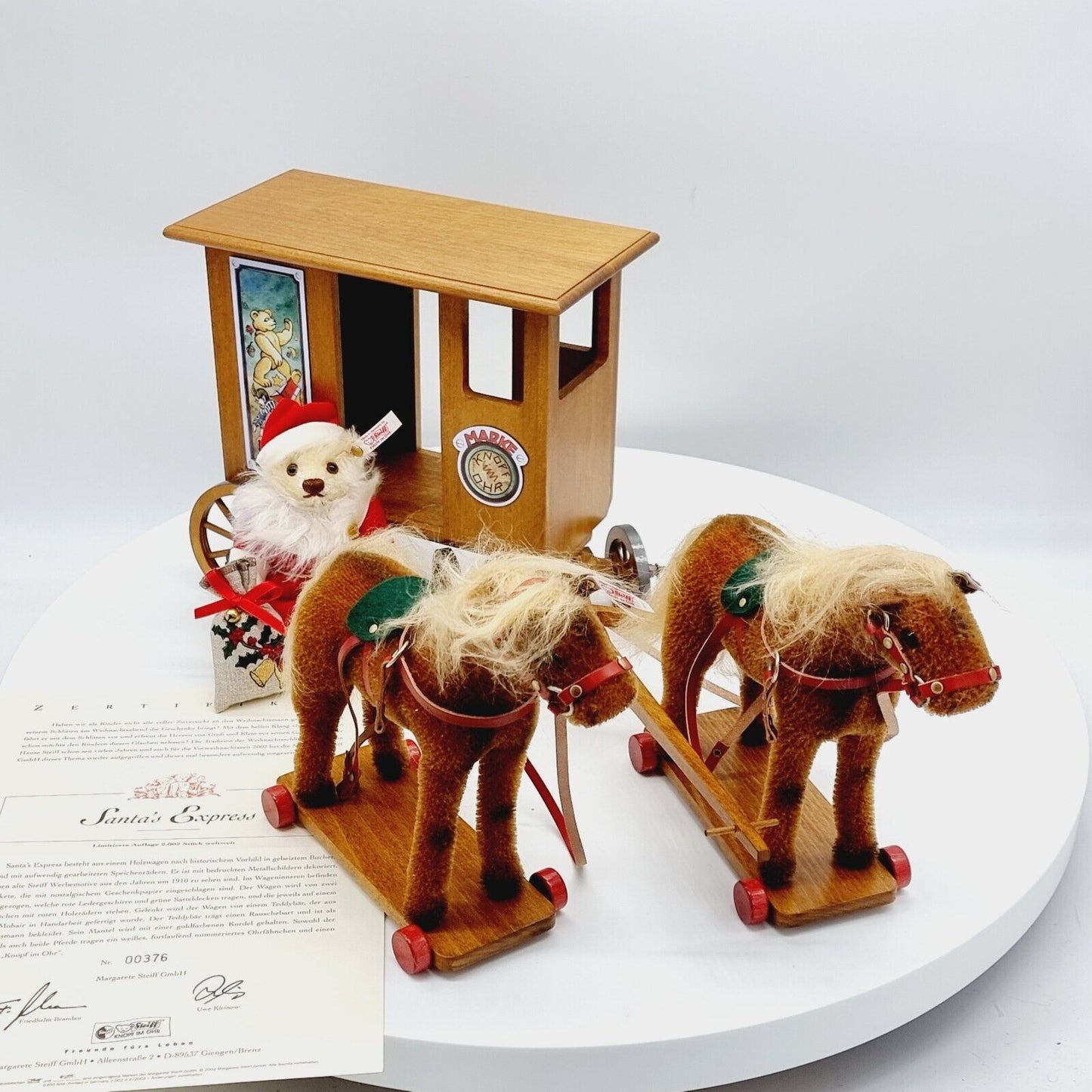 Steiff 037986 Santa's Express limitiert 2002 aus 2002 Mohair