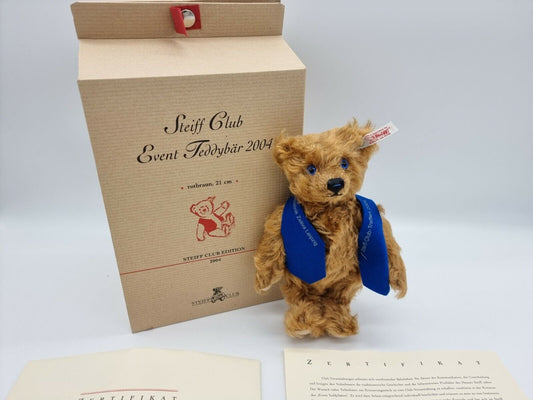 Steiff Club Event Teddybär 2004 rotbraun 21 cm 420443 Zertifikat OVP limitiert