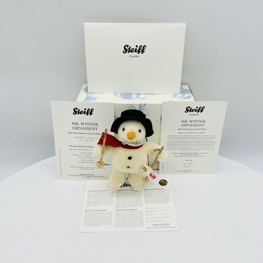 Steiff 683091 Ornament Schneemann Mr. Winter North America limitiert 1500 12 cm