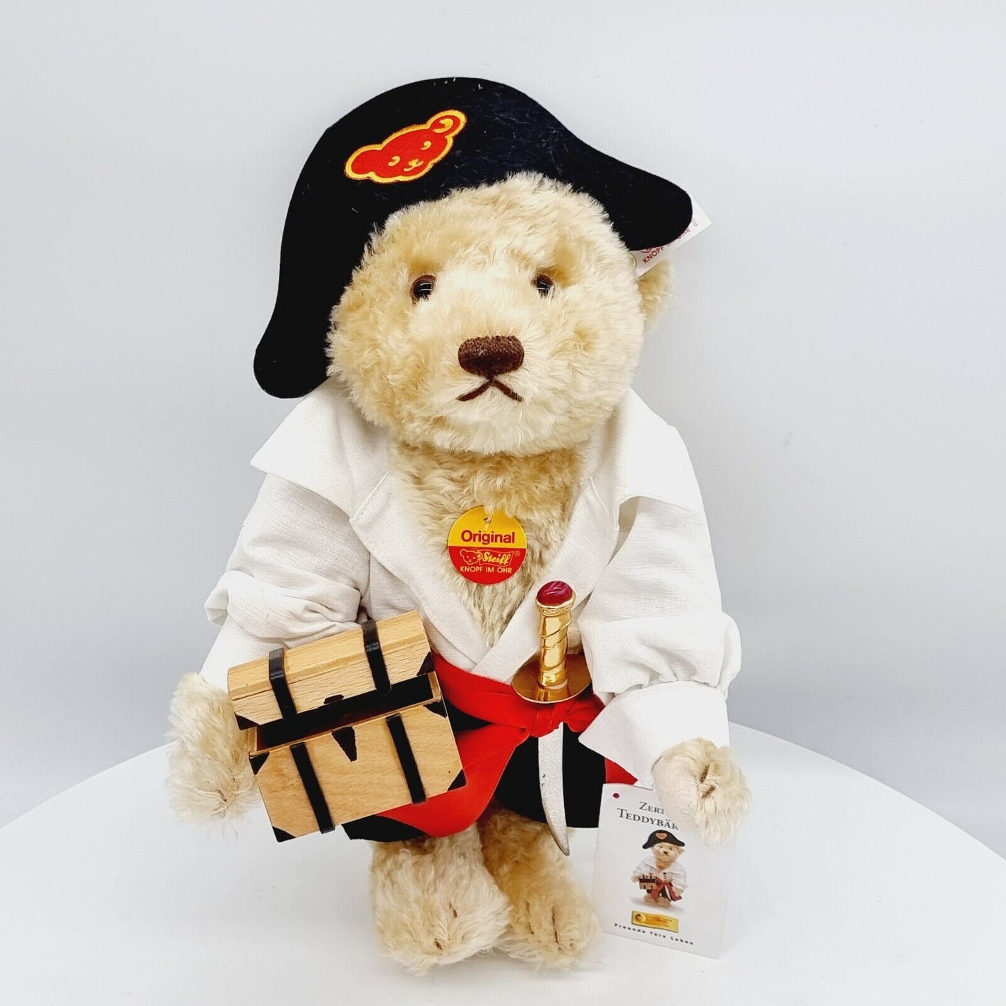 Steiff 655371 Teddybär Pirat limitiert 1500 aus 1997 38 cm Mohair