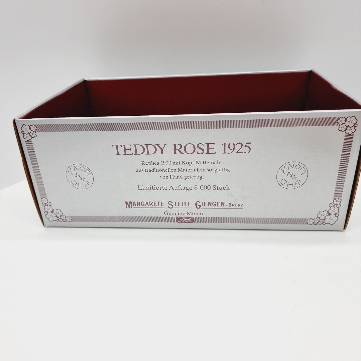 Steiff 407154 Teddybär Rose Replica 1925 limitiert 25 cm