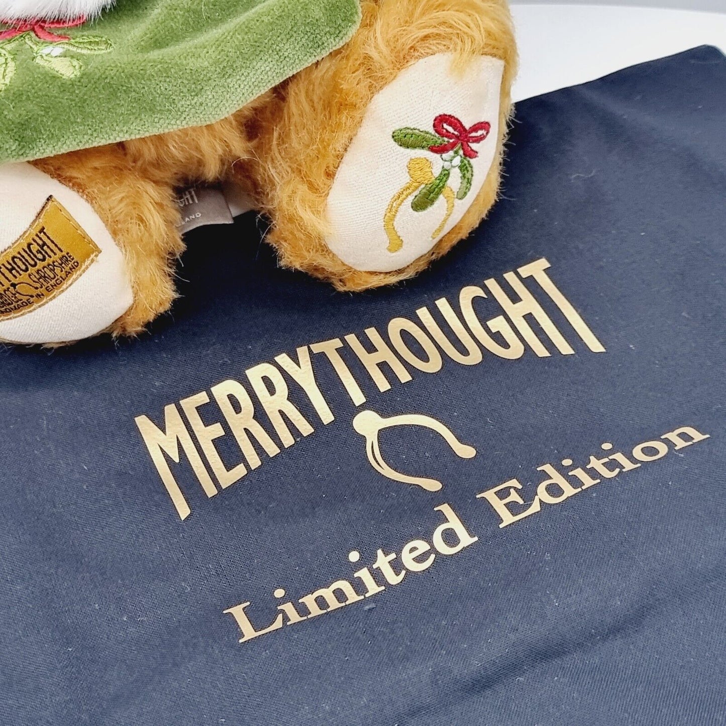 Merrythought OXA10X22 Christmas Teddy Bear 2022 limitiert 250 25 cm Mohair