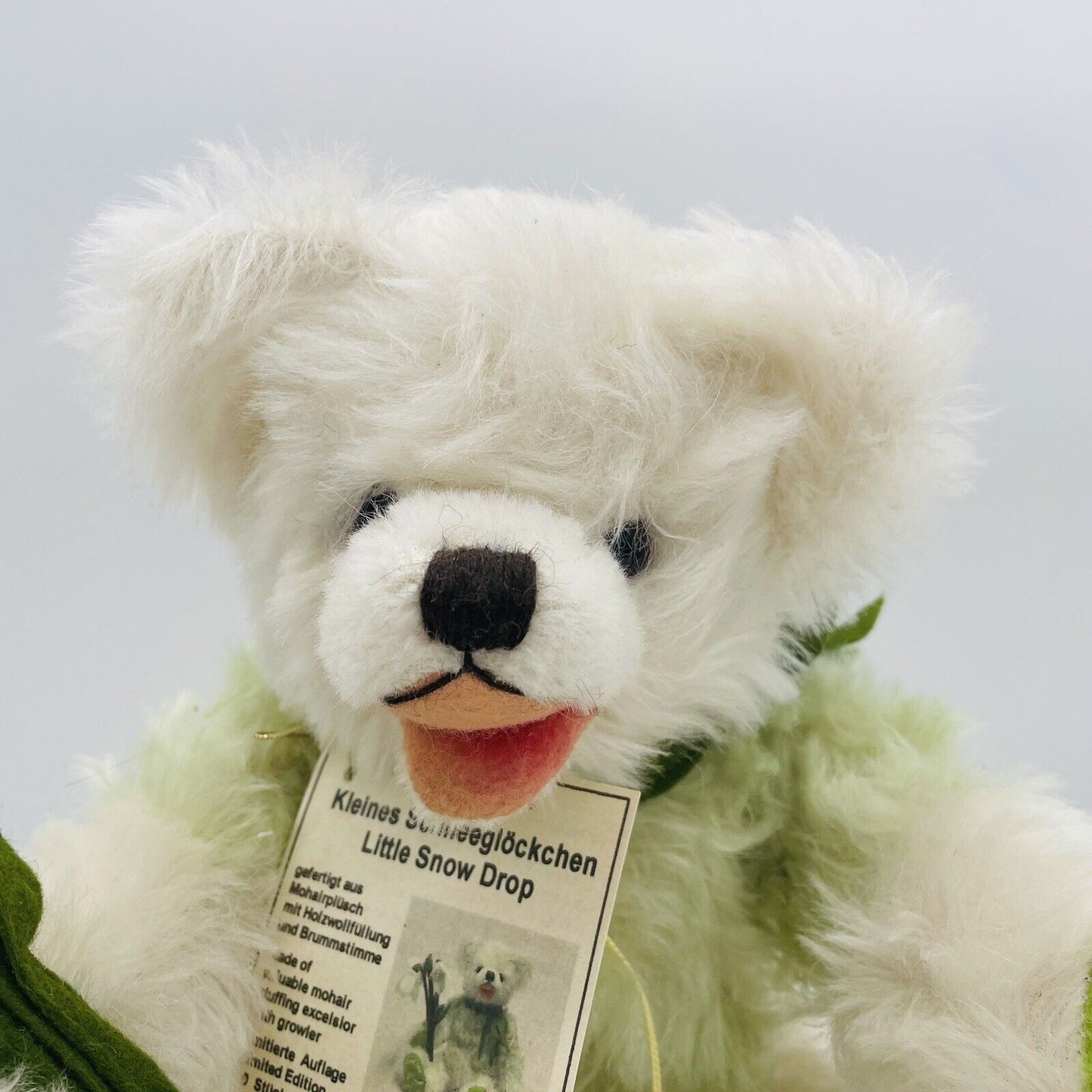 Hermann Coburg Teddybär Kleines Schneeglöckchen limitiert 50 34cm Mohair