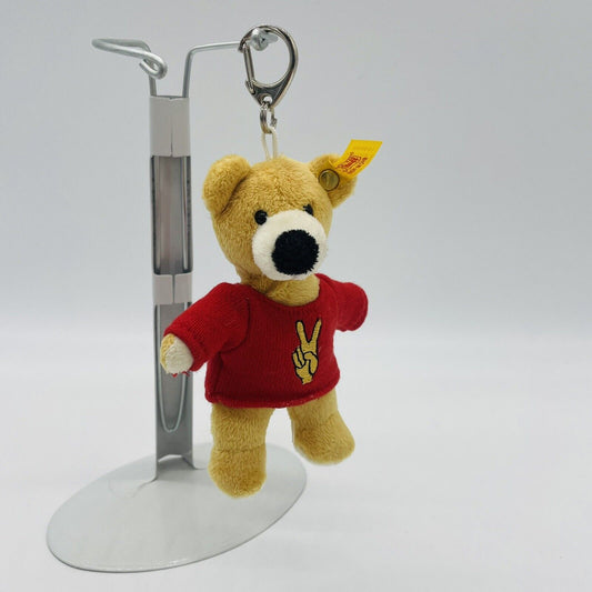 Steiff Schlüsselanhänger 993541 Peace Knopf im Ohr