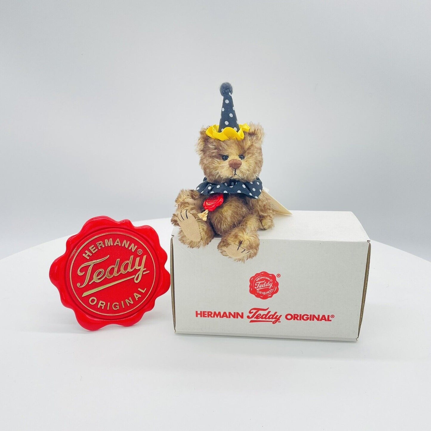 Hermann Teddy Miniatur Teddybär Clown limitiert 500