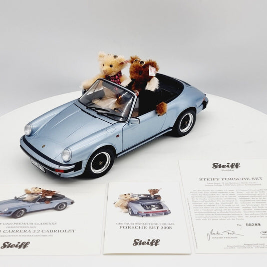 Steiff 656521 Porsche 911 Carrera 3.2 Set aus 2008 Premium ClassiXXs Modellauto