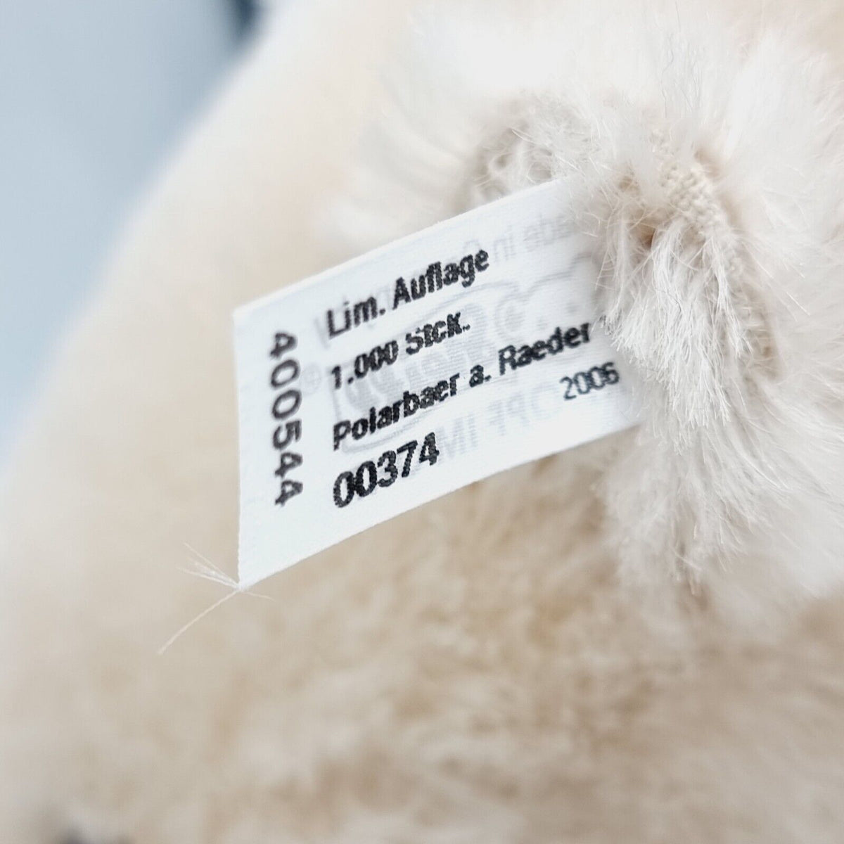 Steiff 400544 Polarbär auf Rädern limitiert 1000 aus 2006 Mohair 43 cm