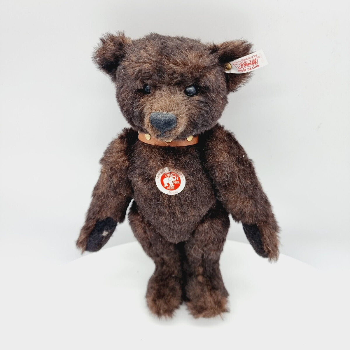 Steiff 038266 Teddybär mit Halsband limitiert 2006 aus 2006 32cm Mohair