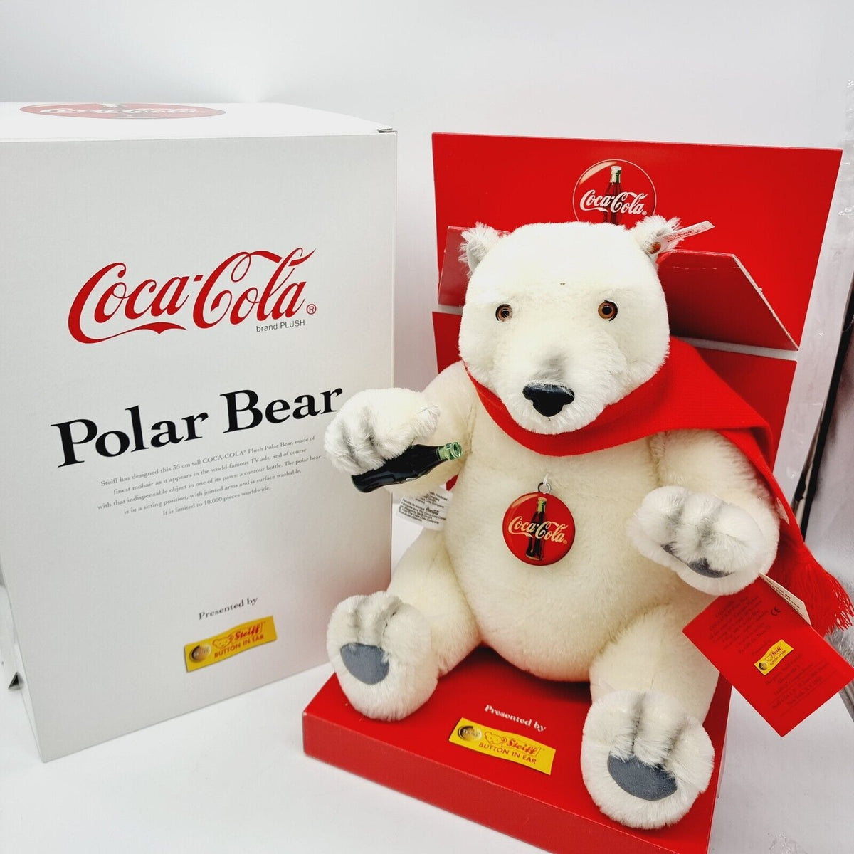 Steiff 670336 Eisbär Coca Cola 35 cm Polarbär 1999