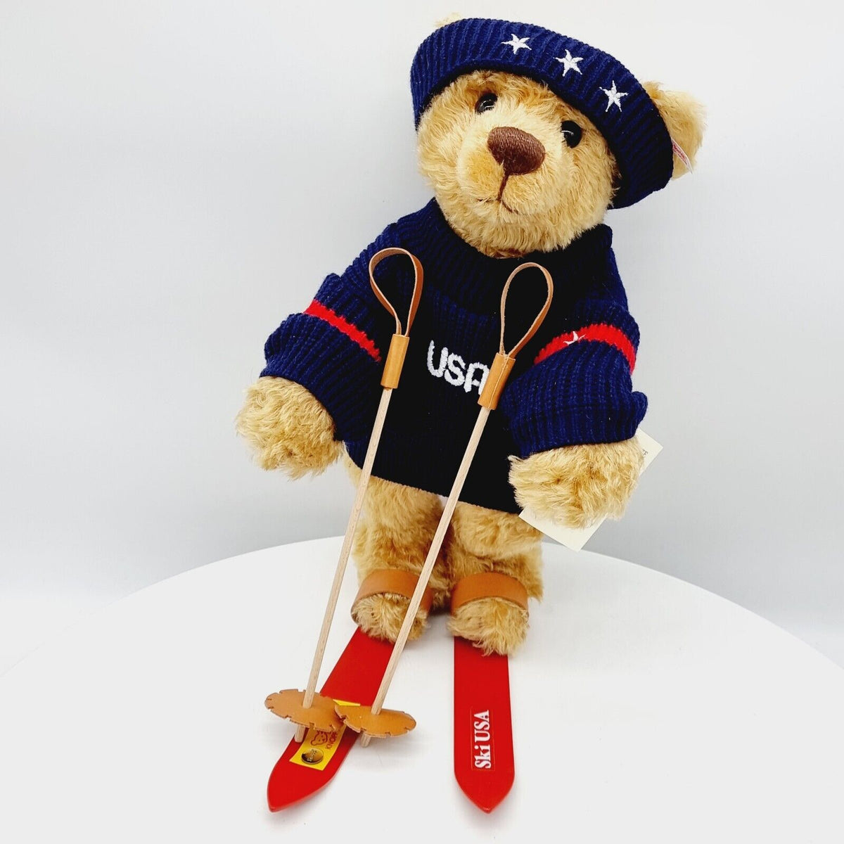 Steiff 666568 Teddybär Skier limitiert 1500 aus 2001 für USA 42 cm Mohair