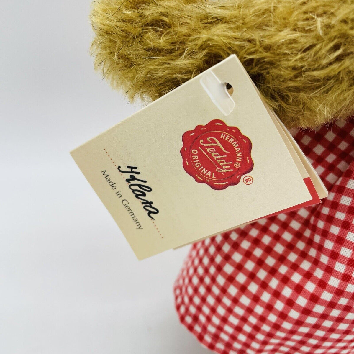Hermann Teddy Teddybär Klara mit Puppenwagen und Filzpuppe