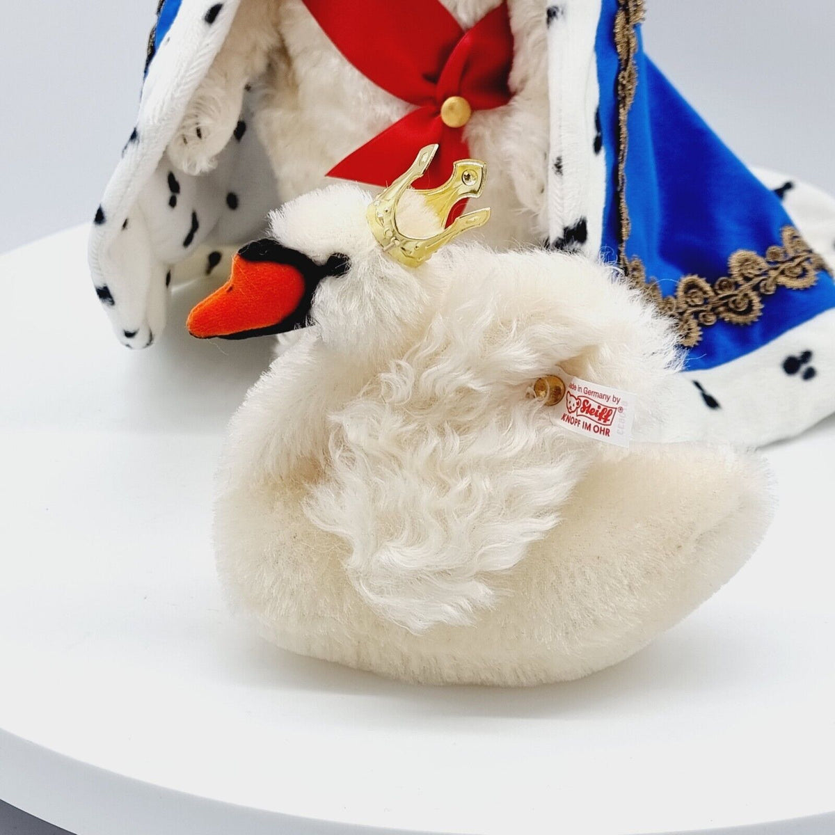 Steiff 670633 Teddybär König Ludwig mit Schwan aus 2001 limitiert 1500 35 cm