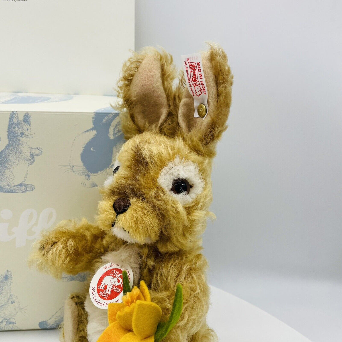 Steiff Niki Hase 036446 limitiert 1500 aus 2010 26cm Mohair