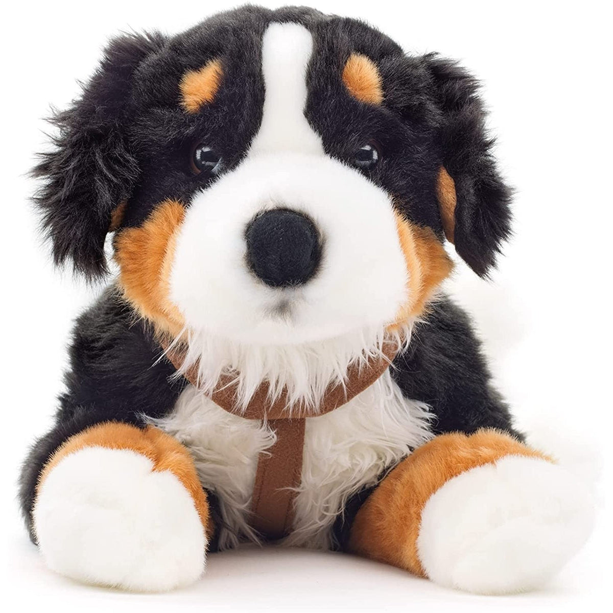 Uni-Toys Berner Sennenhund mit Geschirr liegend 62 cm
