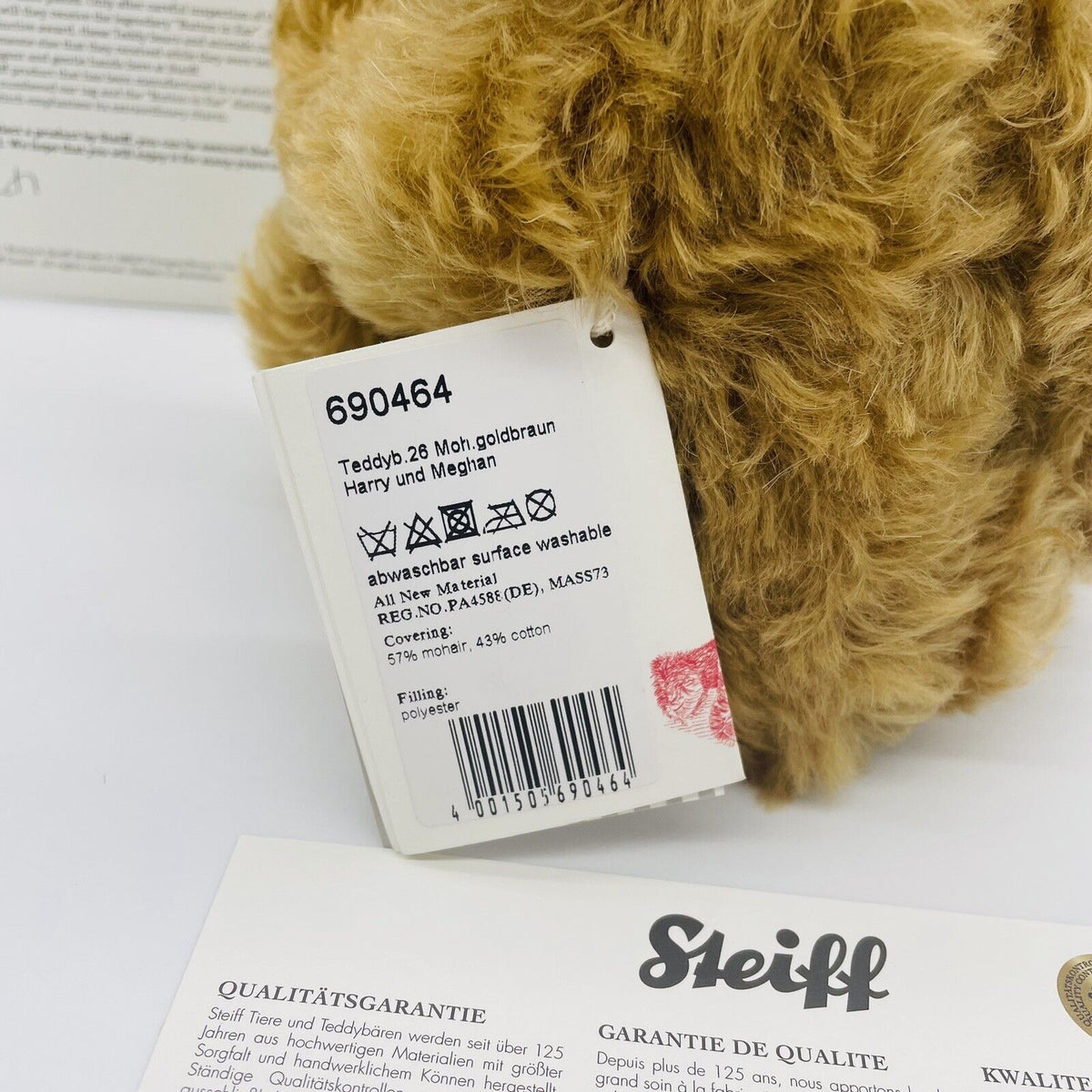 Steiff Teddybär Royale Hochzeit Meghan und Harry 690464 Zeitlimitierung aus 2018