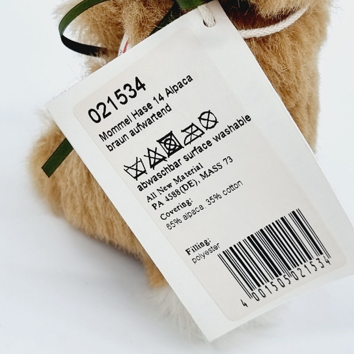 Steiff 021534 Hase Mommel limitiert 1000 aus 2016 14 cm Alpaca