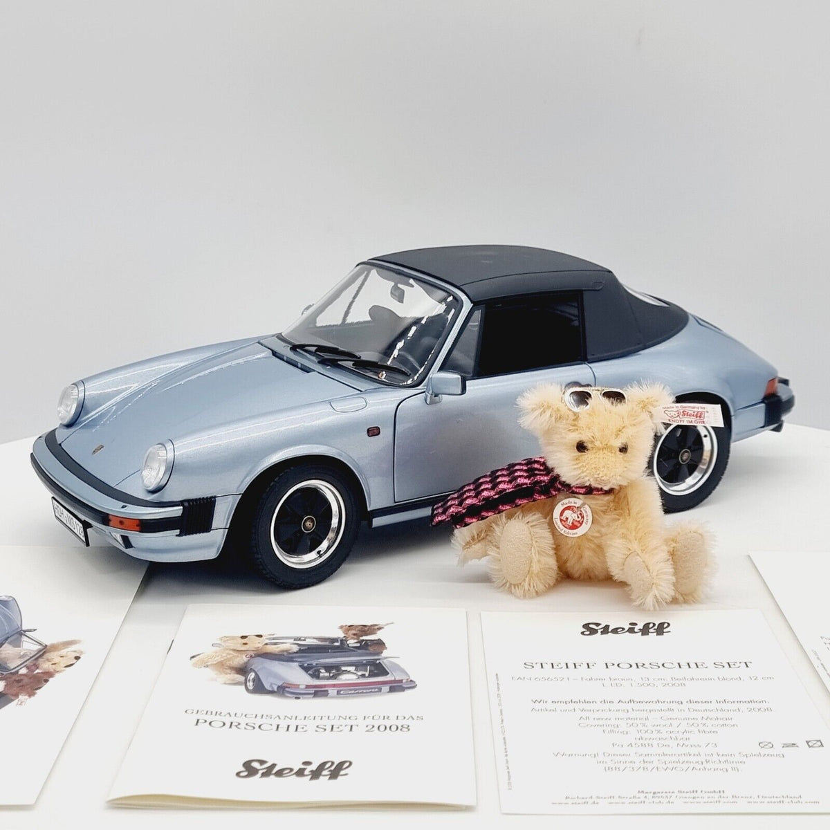 Steiff 656521 Porsche 911 Carrera 3.2 Set 2008 Premium ClassiXXs Modellauto