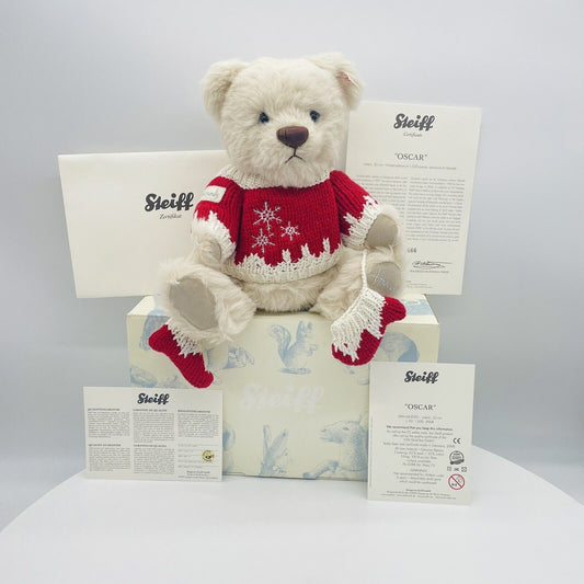 Steiff Teddybär Oscar für Harrods 663055 limitiert 1500 aus 2008 Alpaca  32cm
