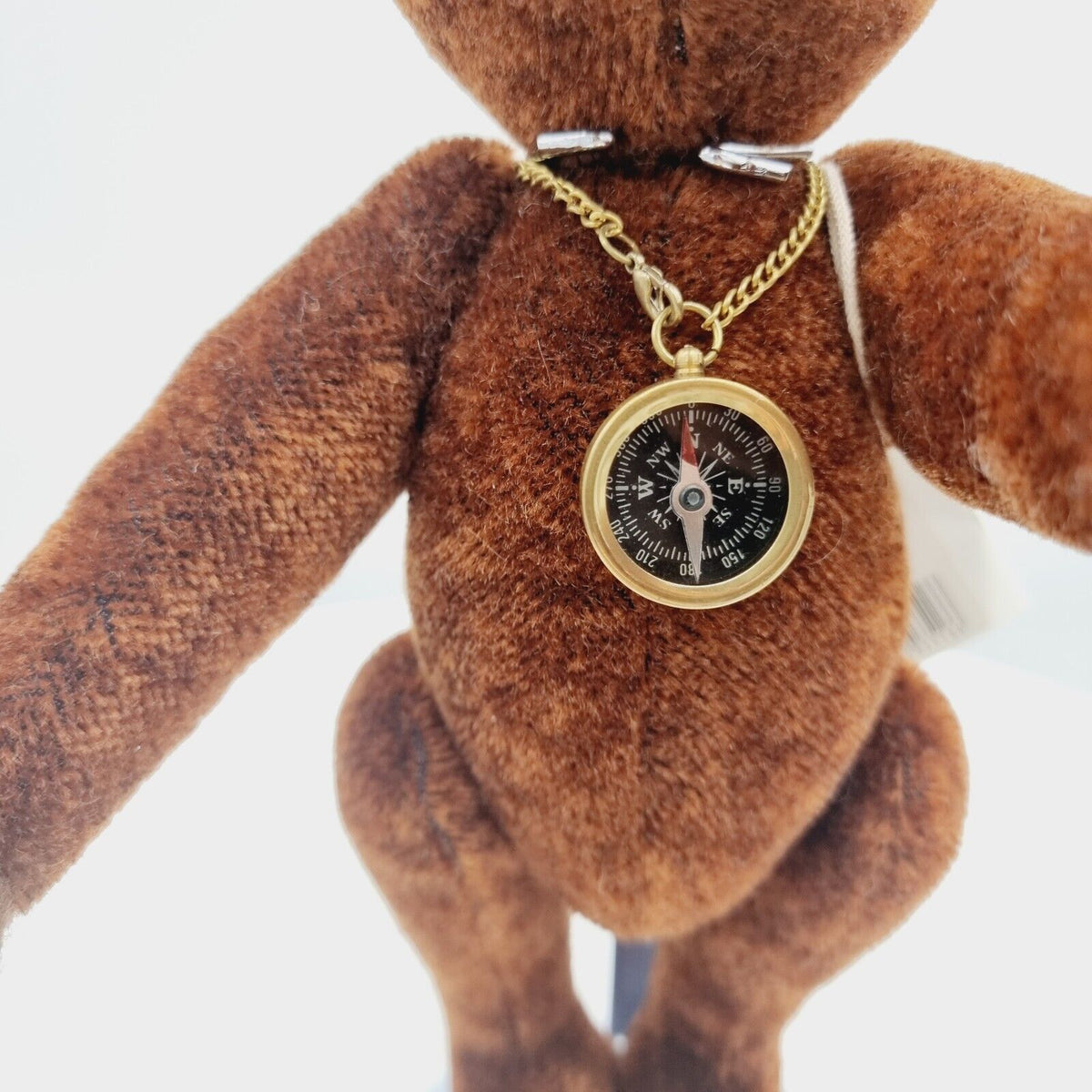 Steiff 035166 Teddybär Nando 30 cm Mohair rotbraun 2013 mit Kompass