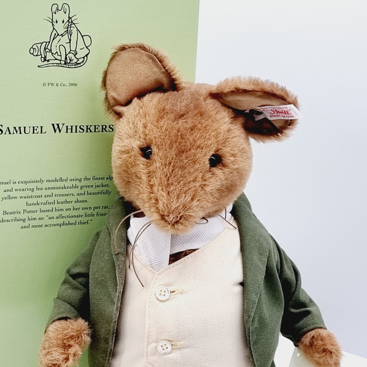 Steiff 662393 Beatrix Potter Samuel Whiskers limitiert 1500 aus 2006 28 cm